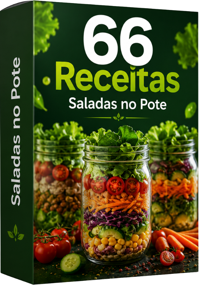 66 Receitas de Saladas no Pote
