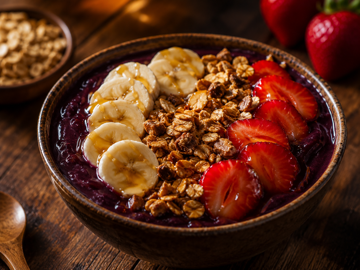 Açaí bowl com frutas